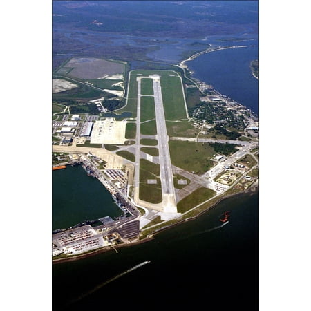 24"x36" Gallery Poster, Aerial NS Mayport FL runway 1991.JPEG files