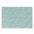 thumbnail image 1 of Aqua Cutting Board, Abstract Ikat Frame Antique Victorian Style Floral Leaves Details Art Print, Decorative Tempered Glass Cutting and Serving Board, Small Size, Seafoam and White, by Ambesonne, 1 of 1
