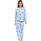 thumbnail image 1 of Pijama de Franela Allegra K Manga Larga Top y Pantalones Para Dormir Fresa Azul XXL, 1 of 6