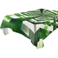 thumbnail image 5 of Ryvnso Green Geometric Rectangle Table Cloth Tablecover Dinning Tablecloth 54"x72", 5 of 8