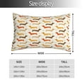 thumbnail image 2 of Honeii Dachshund Print Pillow Cases,Plush Throw Pillow Covers,Decorative Pillowcase for Sofa, Couch, Living Room-20"x30", 2 of 6