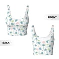 thumbnail image 3 of Sikiie Sea Turtle Print Strappy Sports Bra for Women Padded Push Up Sports Bra Athletic Running Sports Bra Workout Bra Yoga Bra, 3 of 5