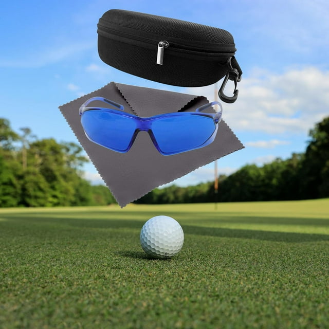 Gafas de golf para encontrar pelotas, gafas de protección para los ojos, gafas para correr, hombres, golfista con caja de tela Sharpla Encontrar pelotas de golf