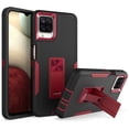 thumbnail image 1 of Allytech Galaxy A12 Case for Samsung A12 Cover, Hard PC + Grade TPU Shockproof Anti-Scratch Built-in Kickstand Support Magnetic Car Mount Rugged Case for Samsung Galaxy A12 6.5", Black+Red, 1 of 6