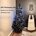 thumbnail image 4 of Árbol de Navidad KTKDE negro artificial de 2,3 m con 1450 puntas y más detalles, 4 of 8