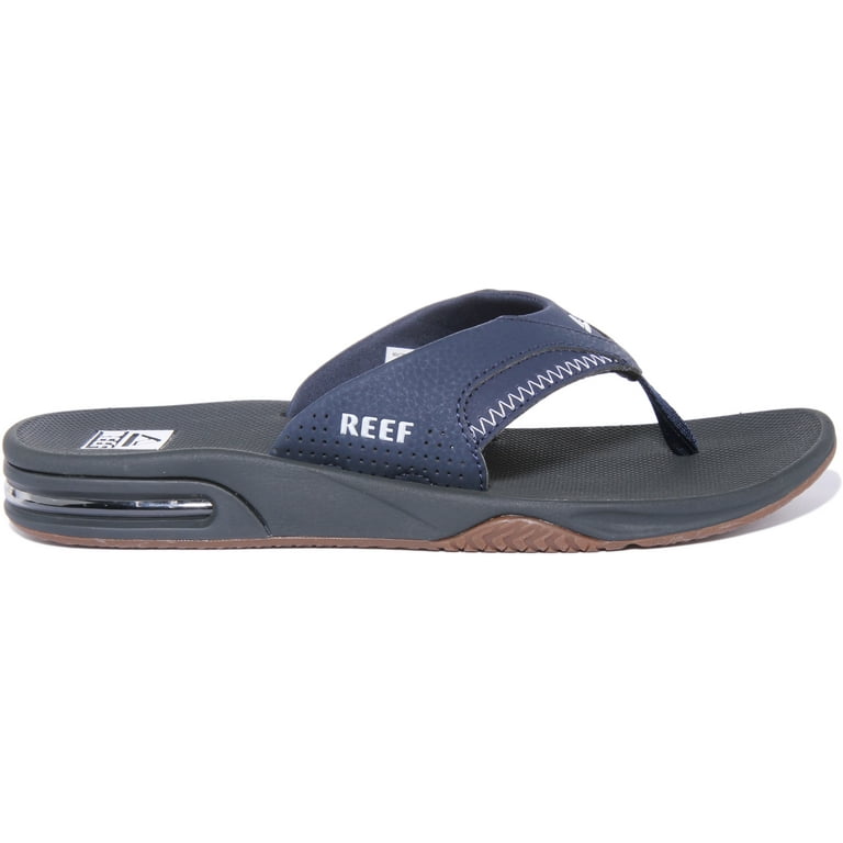 Reef Fanning Men s Synthetic Flip Flop Sandal In Navy Size 7