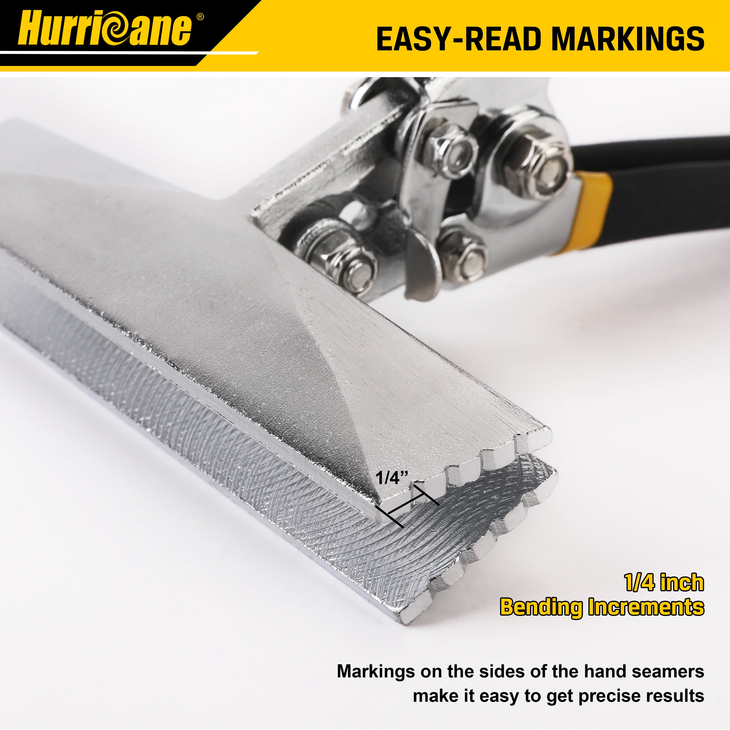 6 inch Straight Jaw Sheet Metal Hand Seamer Bending Pliers with Double Dipped Cushion Handle
