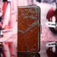 thumbnail image 1 of For Iphone 13 Geometric Stitching Horizontal Flip Tpu + Pu Leather Case With Holder Card Slots Wallet(light Brown), 1 of 5