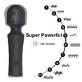 thumbnail image 2 of TLUDA Personal Wand Massager for Women, Rechargeable Handheld Mini Massager for Neck Back Shoulder,Black, 2 of 8