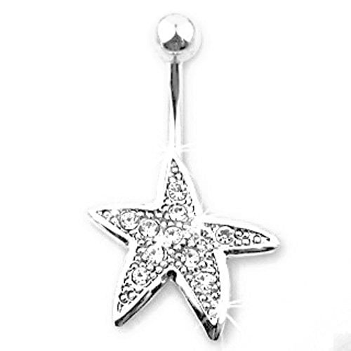 Belly Button Ring Navel Starfish Body 