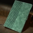 thumbnail image 6 of Dteck Folio Case for iPad Pro 11 Inch (M4) 2024, Embossed PU Leather Flip Stand Protective Cover for iPad Pro 11-inch 2024,Green, 6 of 6