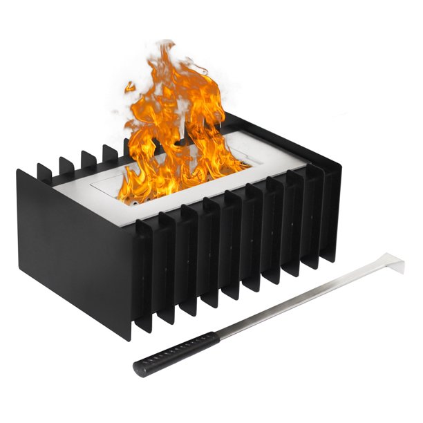1.5 Liter Ventless Bio Ethanol Fireplace Grate Burner Insert Walmart