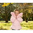 thumbnail image 4 of Funky Junque Kids Soft Faux Fur Mittens Convertible Sherpa Lined Fingerless Mitten Gloves for Girls Boys Winter Fall - Pink, 4 of 6