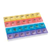 Ezy Dose Monthly Pill Planner (28-Day), Daily Compartments to Store Medication (Large)