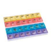 Ezy Dose Monthly Pill Planner (28-Day), Daily Compartments to Store Medication (Large)