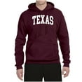 thumbnail image 2 of Wild Bobby State of Texas College Style Unisex Hoodie Sweatshirt, 2 of 6