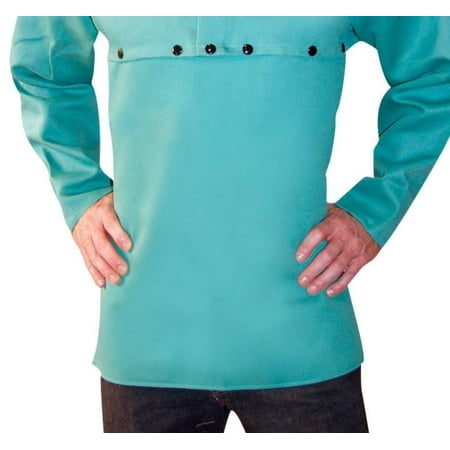 6120 20 9 oz. Green Flame Resistant Cotton Bib, 2X-Large