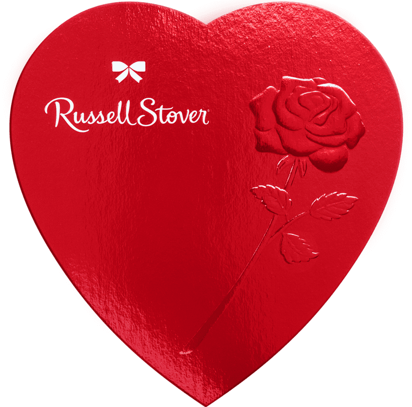 Russell Stover Red Foil Heart Box of Valentines Assorted Chocolates 7