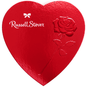 Russell Stover Red Foil Heart Box of Valentines Assorted Chocolates - 7 oz, 13 pieces