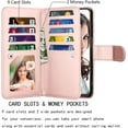 thumbnail image 3 of Samsung Galaxy A03S Phone Case, Leather Wallet Case for Galaxy A03S, Ebizware Credit Card Holder Folio Flip [Detachable] Kickstand Magnetic Cover & Lanyard for Women Men [Marble Pink], 3 of 8