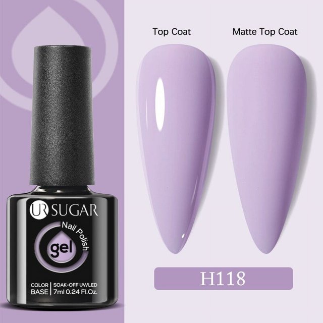 UR SUGAR-botella de cristal de 7ml para esmalte de uñas, barniz semipermanente, barniz de Gel UV LED, todo para manicura, arte de uñas
