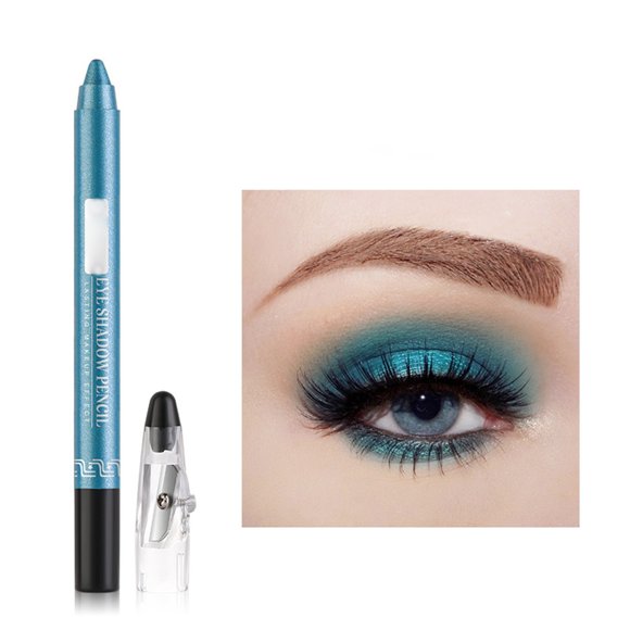 XZZjjl Maquillage pour les Yeux, Stylo Fard à Paupières Bâton Fard à Paupières Fard à Paupières Stylo Ver à Soie Allongé Stylo Fard à Paupières Perlé avec Aiguiseur Stylo en Mousse, Apprêts pour Fard à Paupières
