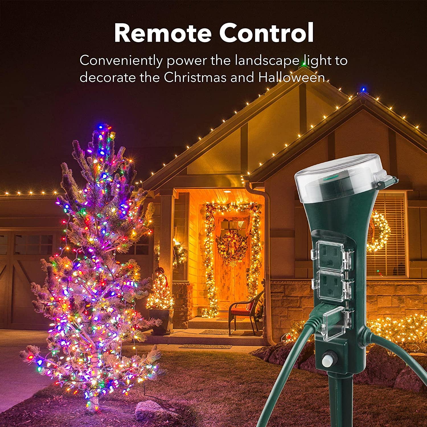 Turn On Your Christmas Lights the Easy Way! Koolertron Smart Outdoor Plug  for Alexa and Google Home 