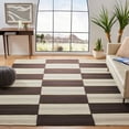 thumbnail image 2 of SAFAVIEH Kilim Zigzag Geometric Wool Area Rug, Beige/Brown, 4' x 6', 2 of 6