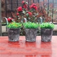 thumbnail image 5 of Travelwant 5Pcs Hanging Flower Pots Metal Iron Bucket Planter for Railing Fence Balcony Garden Home Decoration Flower Holders with Detachable Hooks, 5 of 7