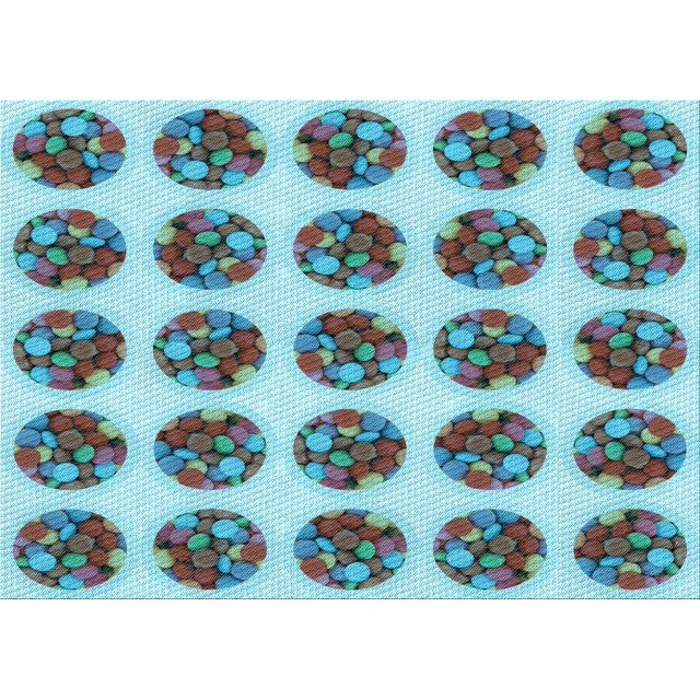 Ahgly Company Tapis Rectangulaire Lavable en Machine Intérieur Marbre Bleu, 4 Pieds x 6 Pieds