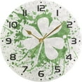 thumbnail image 6 of Dreamtimes St. Patrick's Day Wall Clock, 10 Inch Silent Non Ticking Round Clock Oil Painting Clock Easy to Read Clock for Living Room Bedroom Bathroom Home Decor, 6 of 7