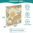 thumbnail image 3 of FORMRS 3 Ring Binder 1.5 inch with Pockets Set of 2 Clip Board 200 Sheets Capacity, Beige Clouds, 3 of 8