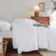 thumbnail image 5 of Funda de edredón, 100% algodón lavado, tamaño queen, con 2 fundas de almohada, 5 of 9