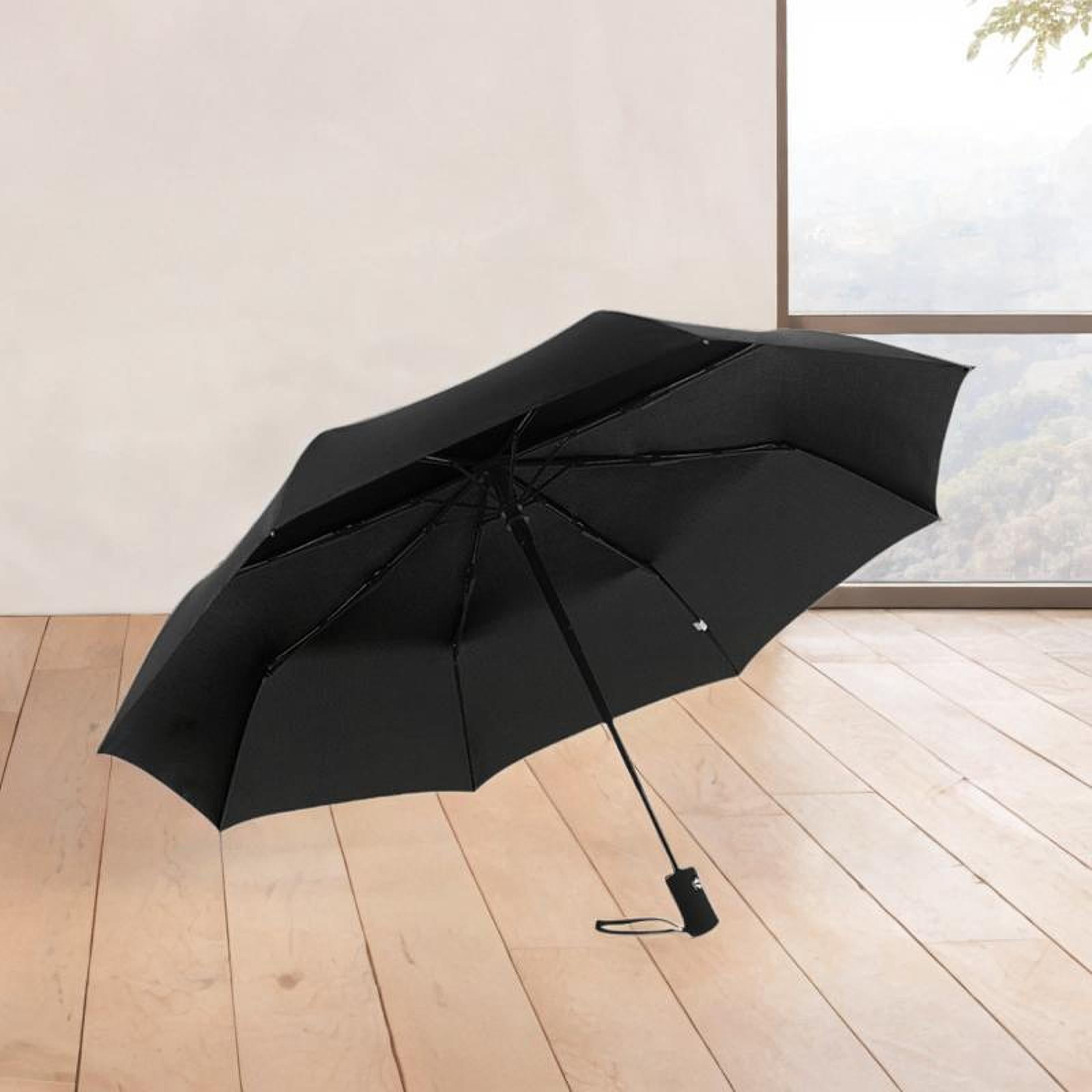 Abbraccia Rain And Sun Umbrellas, Professional Auto Open And Close Umbrella for Outdoor Camping And Travel Black