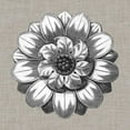 thumbnail image 2 of Vision Studio 20x20 Black Ornate Wood Framed with Double Matting Museum Art Print Titled - Neutral Rosette Detail IV, 2 of 4