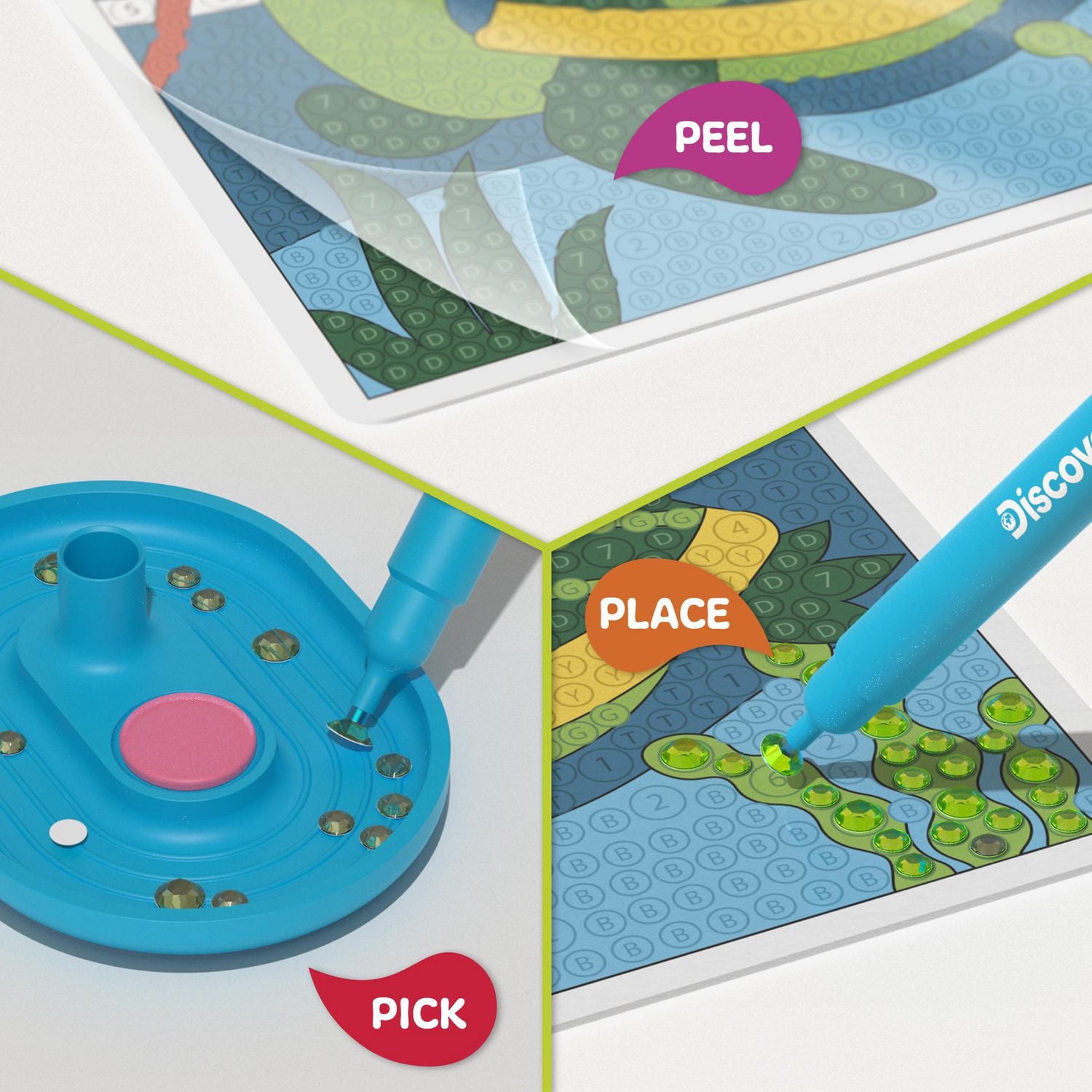 Discovery™ Dazzle Art Light-Up Diamond Painting Kit, Diamond Painting Kit