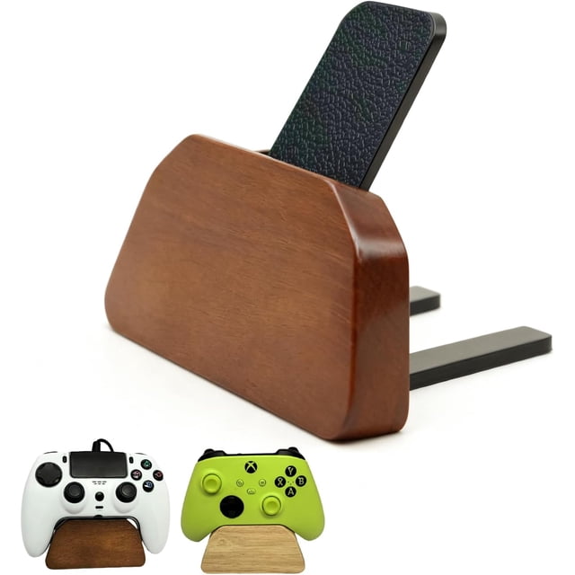 1 piece, solid wood game controller stand, desktop game controller storage rack, suitable for Xbox, PS4, PS5. The best gift for your son, husband, or boyfriend.
