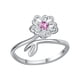 thumbnail image 2 of Anillos para mujer, regalos para mujer, accesorios, flor, damas, personalizado, anillo de dedo abierto, anillo de cola, 2 of 5