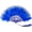 Dark Blue, variant on Foldable Feather Fan Embroidered Flower Handheld Chinese Folding Fans 1920s Feather Fan Flapper Hand Fan for Costume Party Wedding Dancing Decoration
