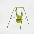 thumbnail image 5 of Baby Swing for Infants to Toddler, Indoor Outdoor Baby Swing Set with Stable Metal Frame, Toddler Swing for Backyard Playground, Easy Assembly, Safety Seat Design, 5 of 9