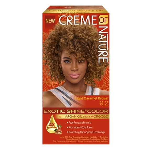 Creme Of Nature Color #9.2 Light Caramel Brown Exotic Shine (Pack of 2)