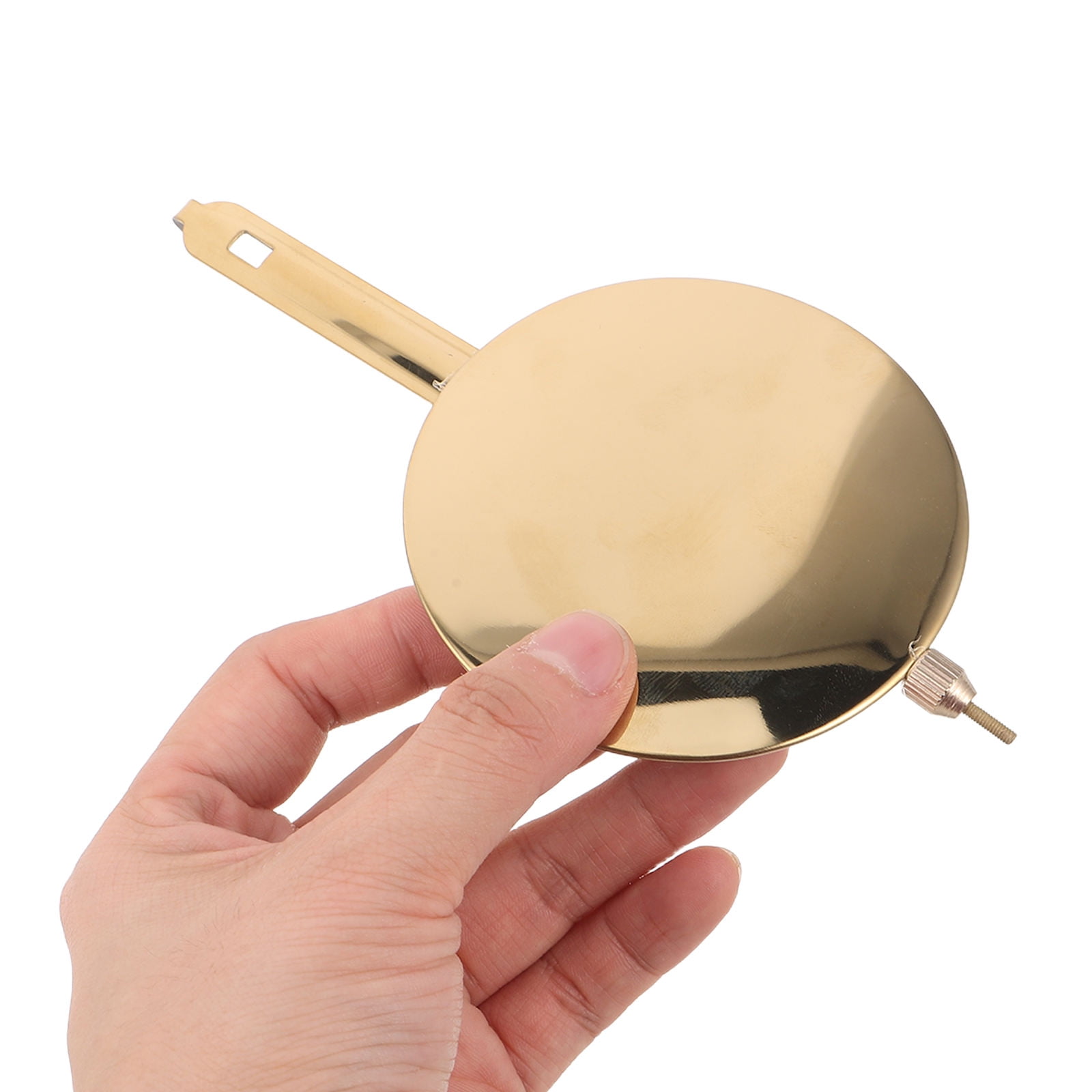 OUNONA Golden Metal Pendulum for Precise Timekeeping and Easy Installation