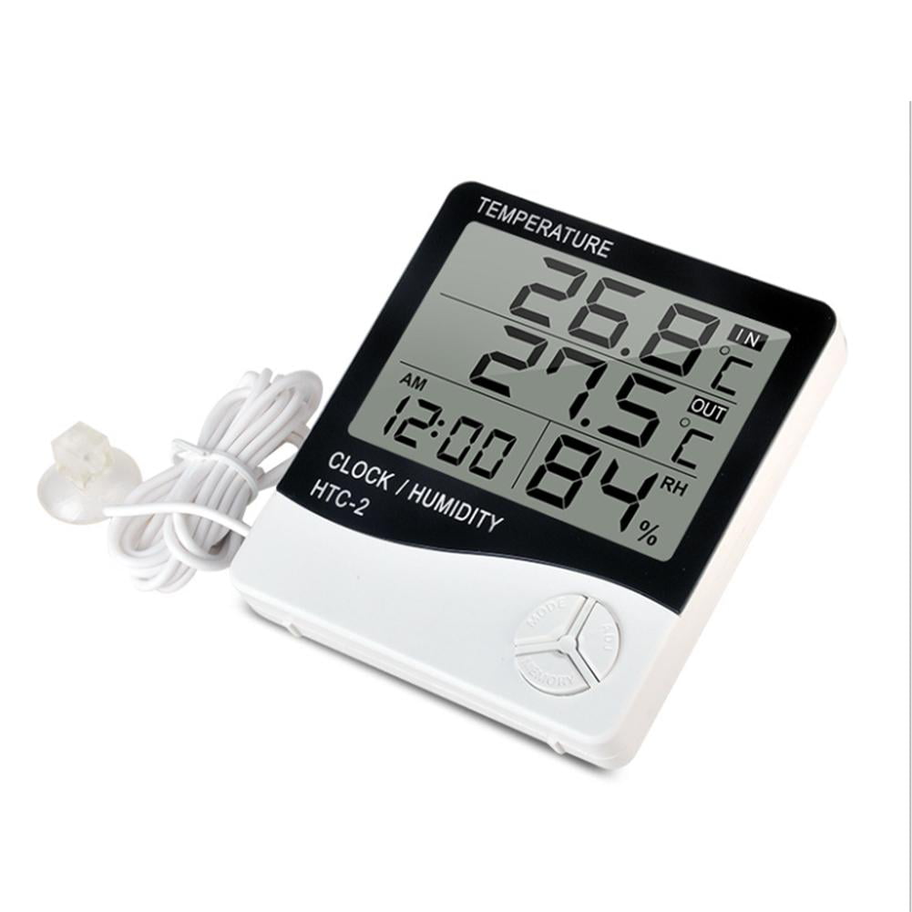 HTC-2 Digital thermometer  Time Arm Memory Hygrometer Meter 