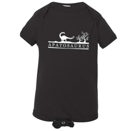 

PleaseMeTees™ Baby Apatosaurus Educational Dinosaur Sketch HQ Jumpsuit