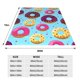 thumbnail image 3 of Balery Donuts Manta de Felpa Suave y Acogedora – Cobija de Franela Aterciopelada para Cama, Lavable y Cálida para Sofá, Mascotas, Transpirable-60"x50", 3 of 7