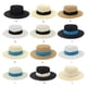 thumbnail image 4 of Sombrero de paja Sonducket Beige Azul NO7 para acampar y playa, 4 of 6
