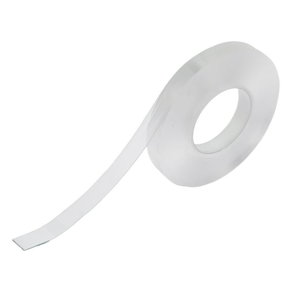 Unique Bargains 1 Roll Car/DIY Crafts Nano Double Sided Tape Heavy Duty Reusable Clear Tape Strips 16.4ftx0.39"x0.04"