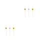 thumbnail image 4 of Ounissouiy 100 Uds. Brochetas desechables creativas fruta bambú aperitivo cóctel palillos de Buffet sándwich fiesta 12cm Tricolor Perlas Tricolores 12cm 2Conjunto, 4 of 6