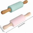 thumbnail image 2 of 2 pcs Silicone Rolling Pin, Baking Rolling Pin, Silicone Rolling Pin, Anti-Rust Rolling Pin, Suitable for Cakes, 2 of 5