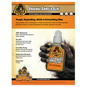 Gorilla Glue Original Brown Polyurethane Glue 3g (.11 ounces) Mini Tubes, 4 Pack